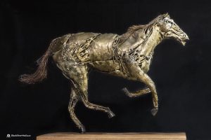 Running Wild bronze horse sculpture